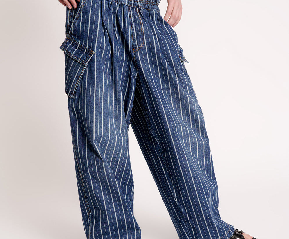 LE STRIPE PARACHUTE PANTS