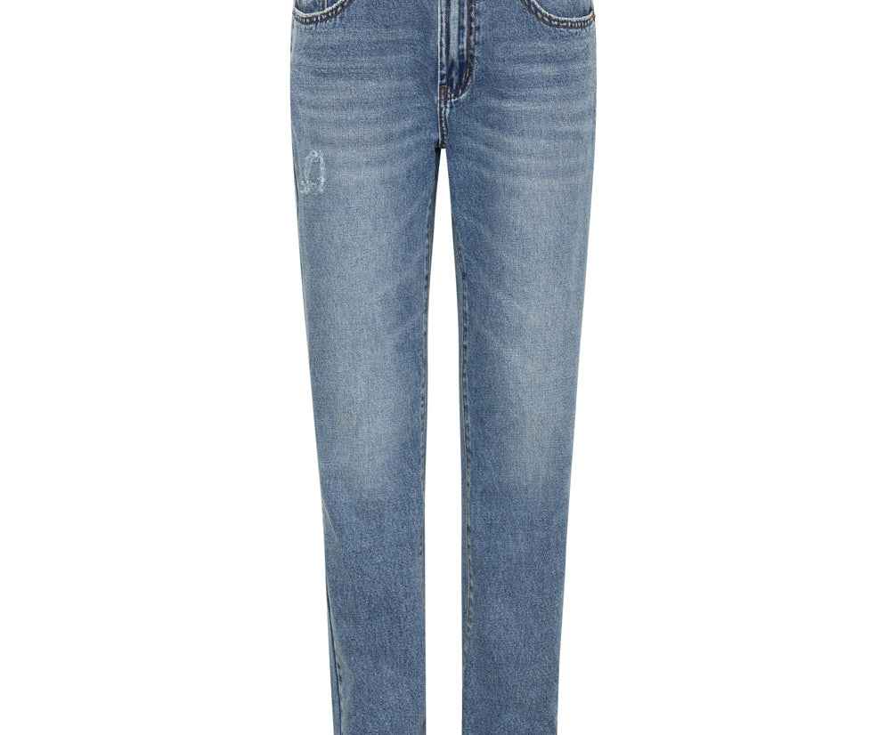 TEXAS BLUE TRUCKERS MID RISE STRAIGHT LEG JEANS