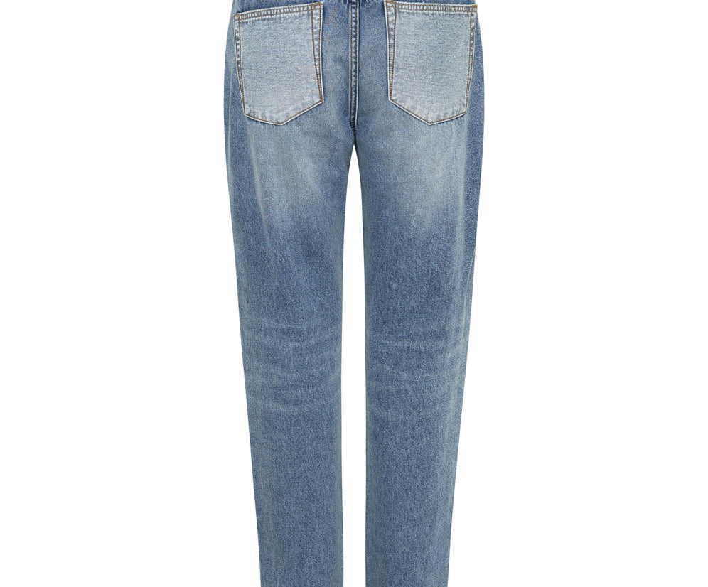 TEXAS BLUE TRUCKERS MID RISE STRAIGHT LEG JEANS