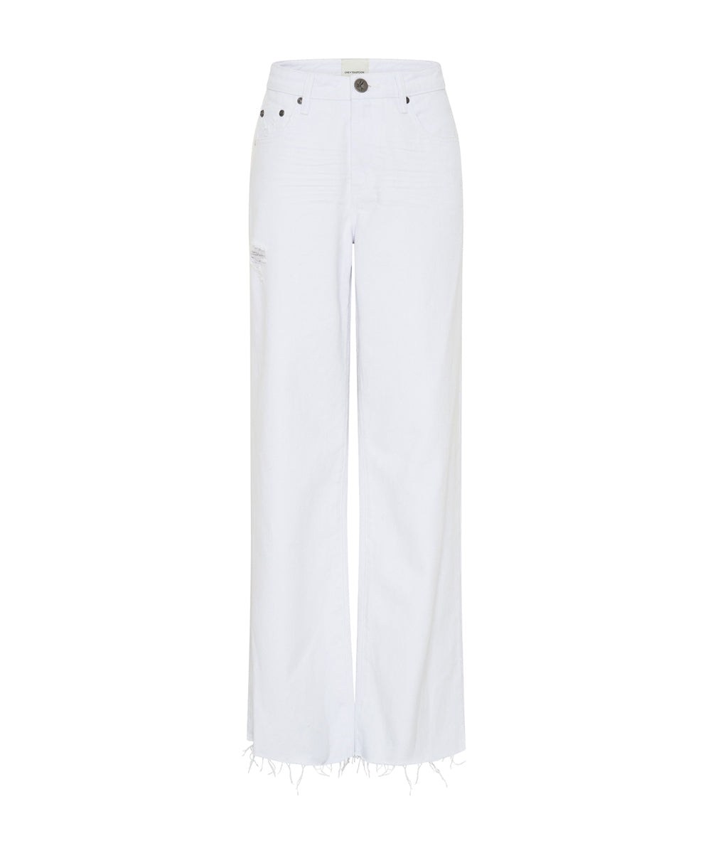 Products FRESH WHITE JACKSON MID WAIST WIDE LEG JEANS