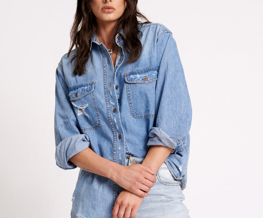 PACIFICA CLASSIC EVERYDAY DENIM SHIRT