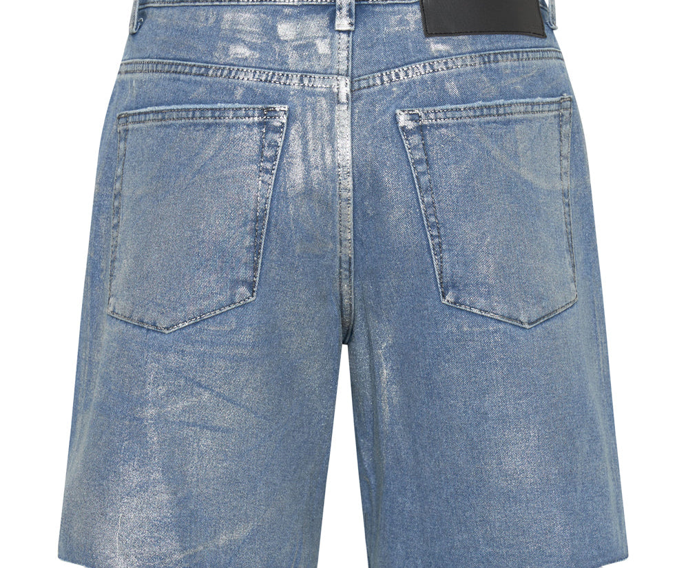 BLUE FUTURE JACKSON MID WAIST WIDE LEG SHORT