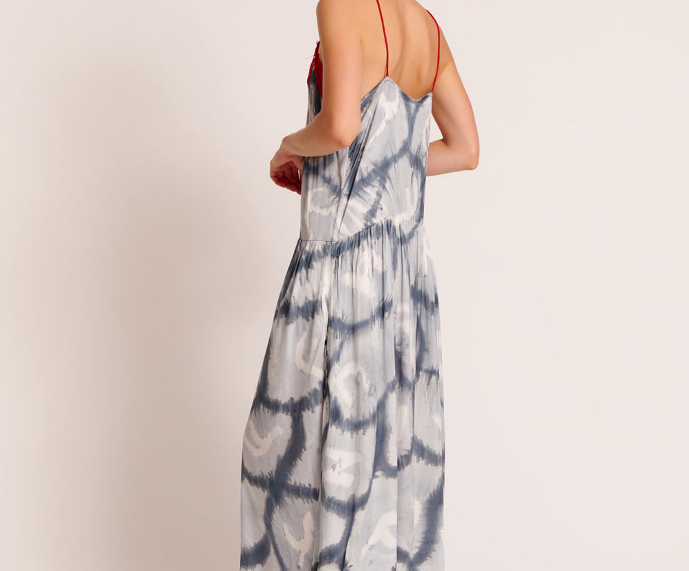 REFLECTION HAND PRINTED HIDEAWAY SLIP DRESS