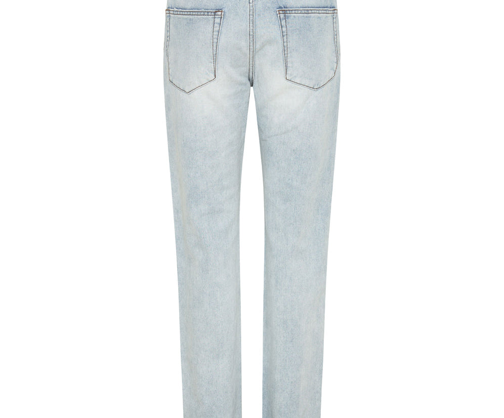 Truckers Mid Waist Straight Leg Denim Jeans - Dream