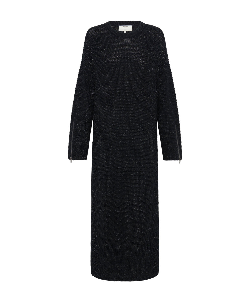 Products LE FREAK METALLIC ZIPPED KNIT DRESS