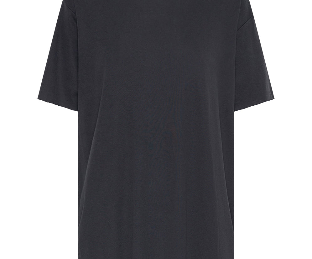BLACK STONE RIBBED UNISEX TEE