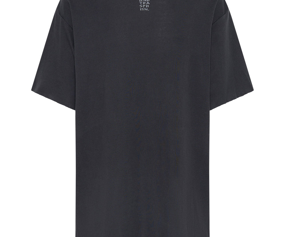 BLACK STONE RIBBED UNISEX TEE