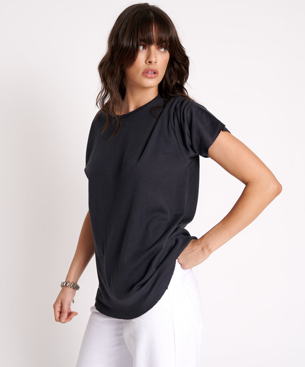 Products BLACK STONE RIBBED UNISEX TEE