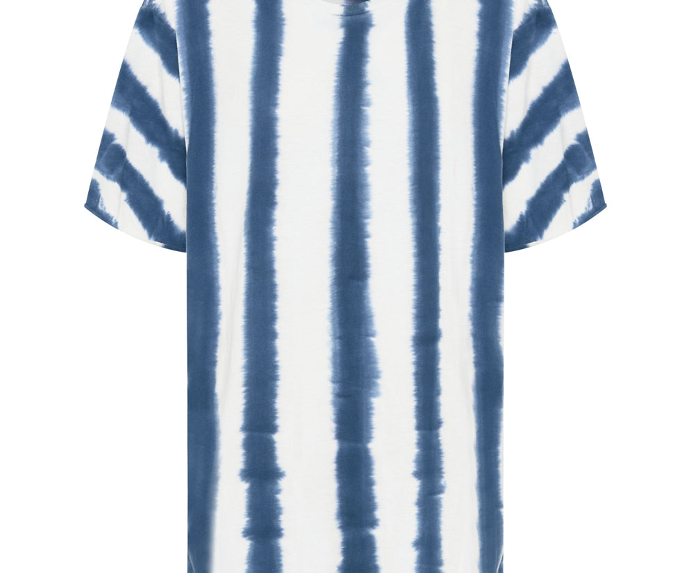 ORGANIC HAND PAINTED STRIPE UNISEX TEE