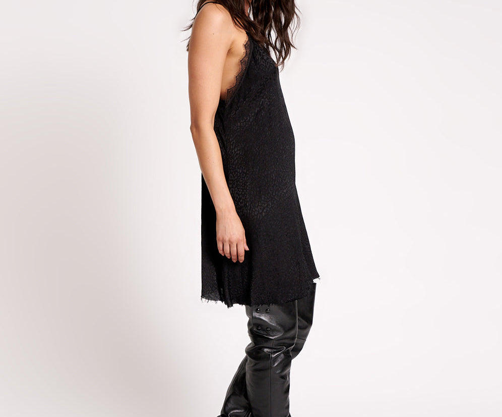 BLACK ANGEL DELIRIOUS SLIP DRESS