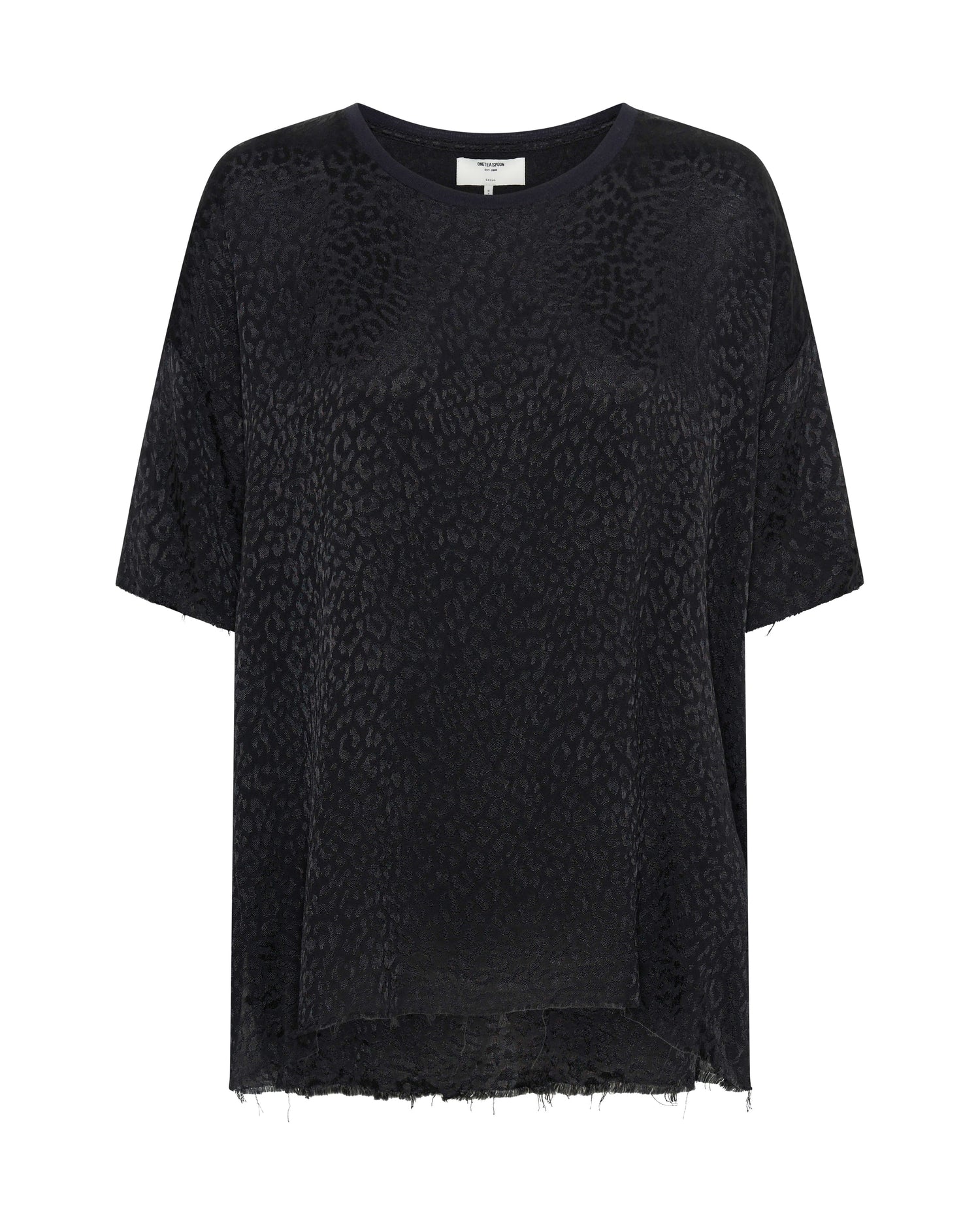 Products LEOPARD JACQUARD SATIN TEE