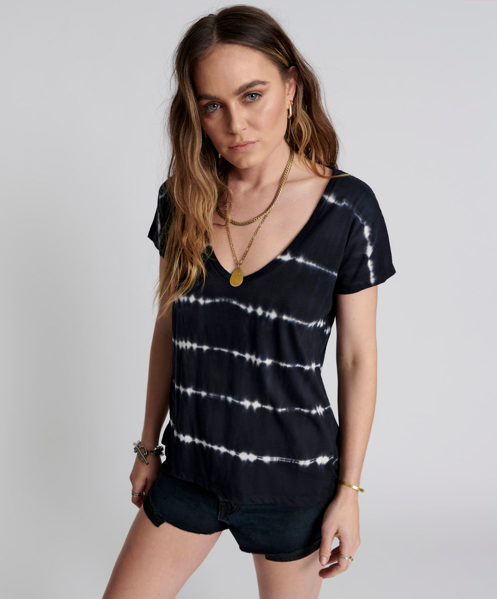Products ECLIPSE HAND DYED ORGANIC SCOOP NECK TEE