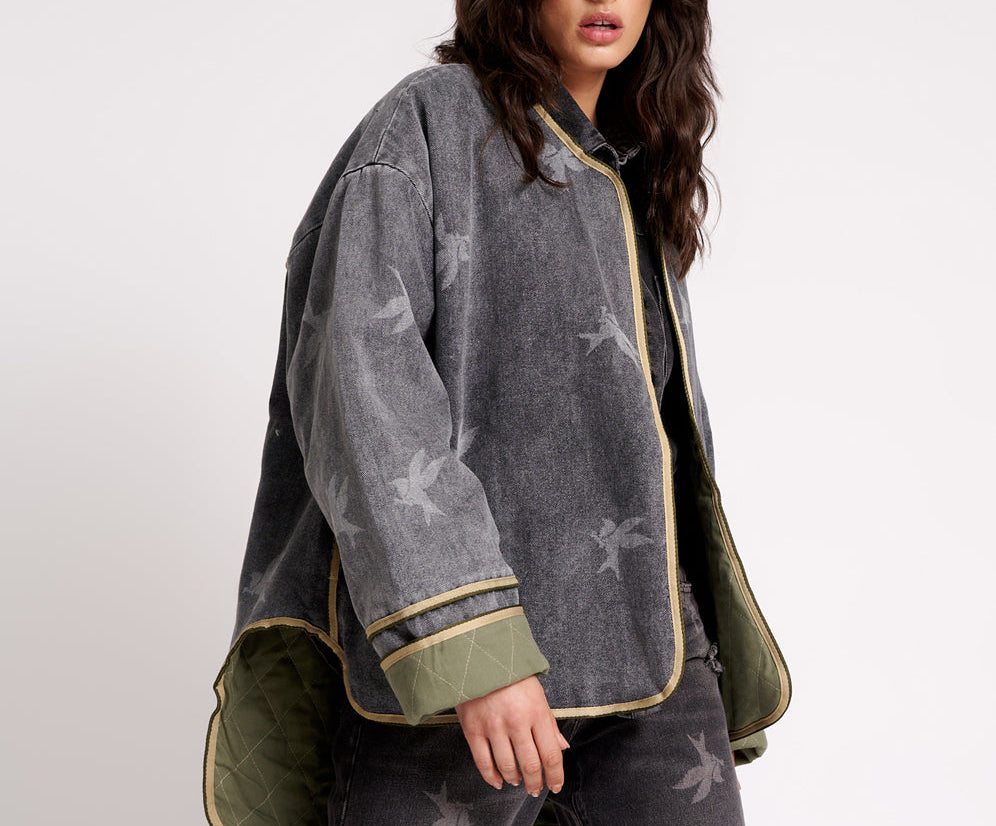 THE BOWER REVERSIBLE QUILTED DENIM JACKET