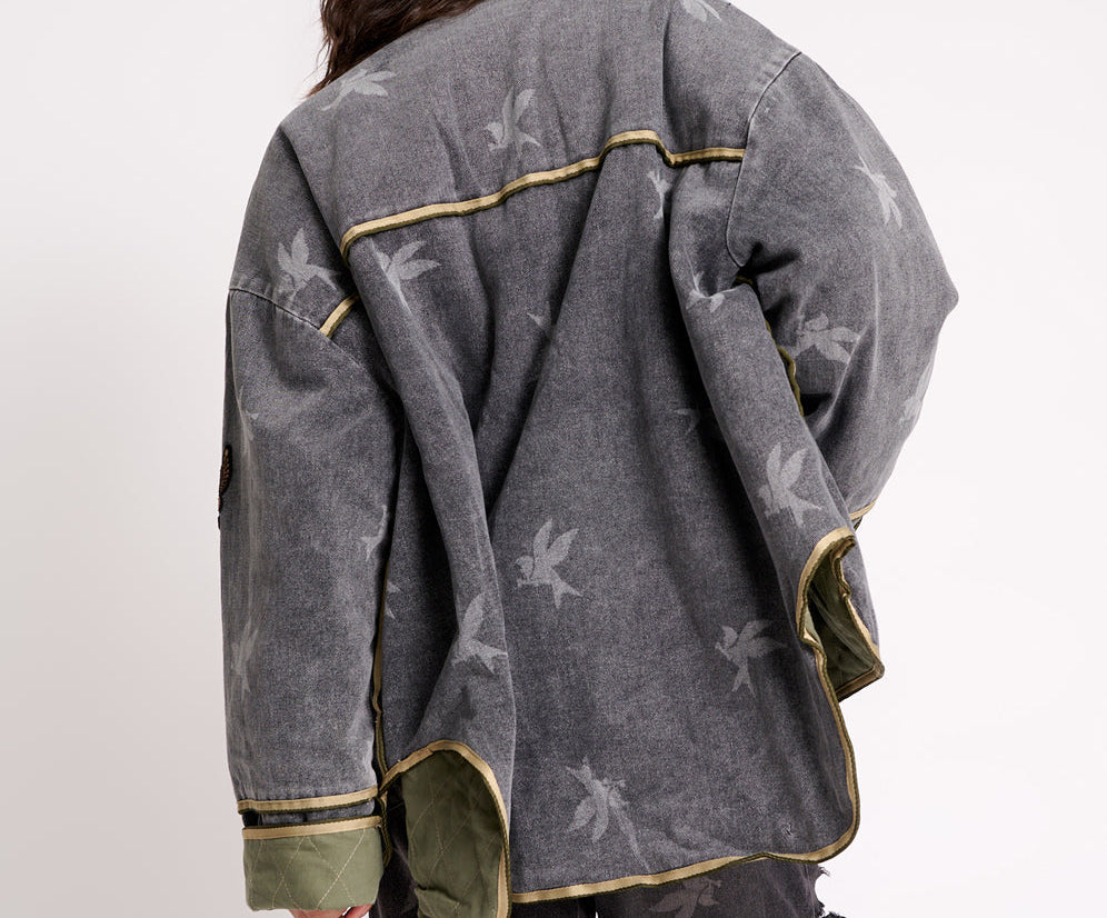 THE BOWER REVERSIBLE QUILTED DENIM JACKET