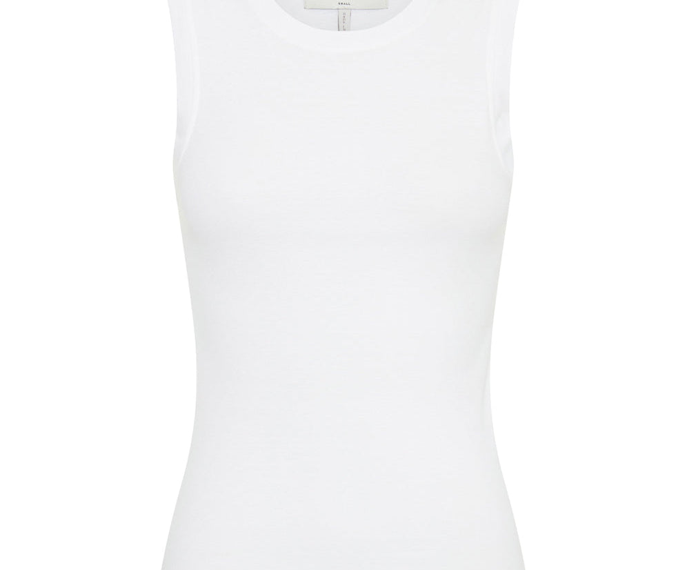 OTS CUT THROUGH FINE RIBBED TANK TOP