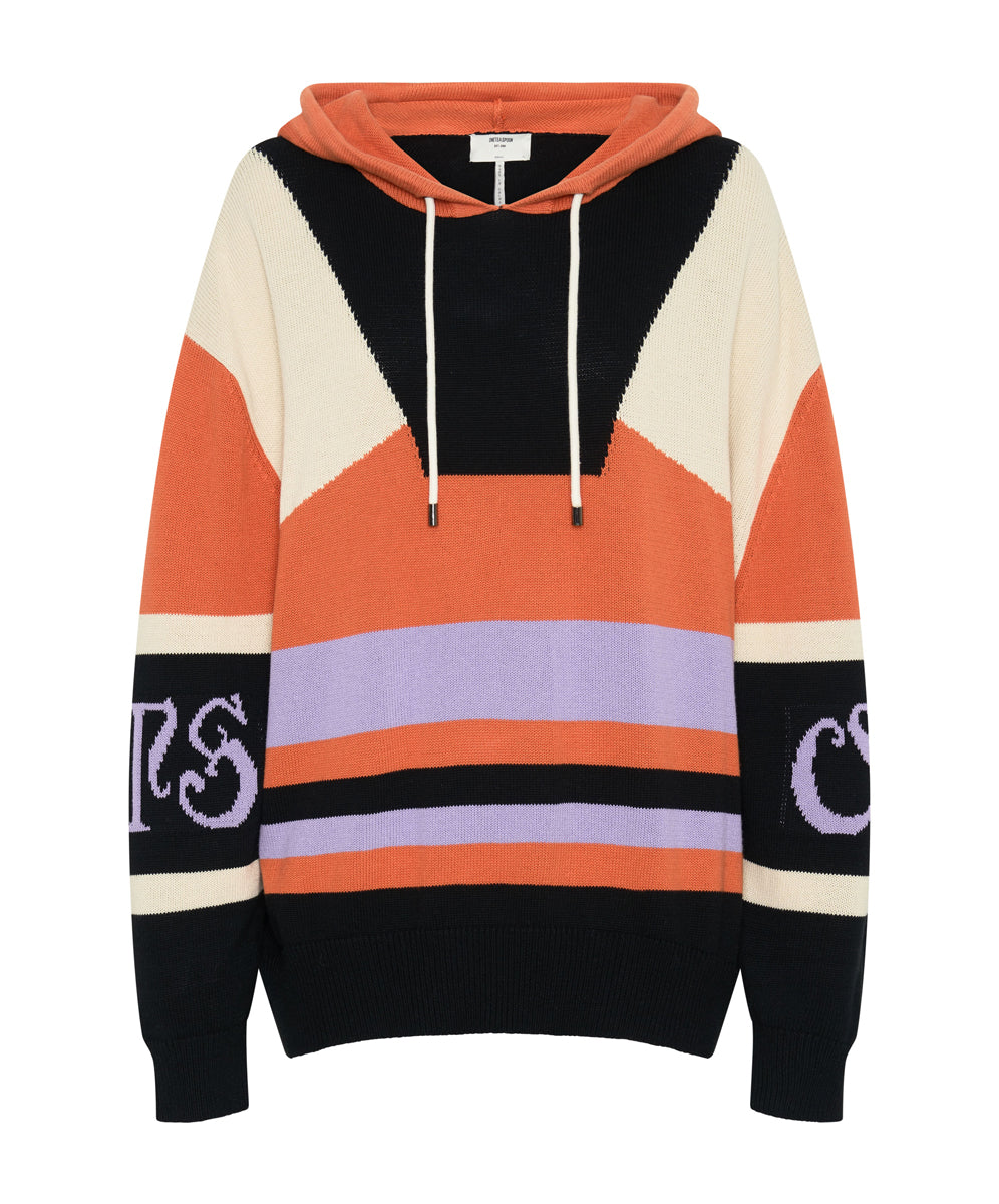 Products O.T.S Reactive Knit Sweater Hoody - Geo Orange