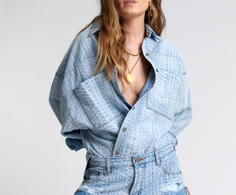 ON REPEAT DENIM DARIA SHACKET