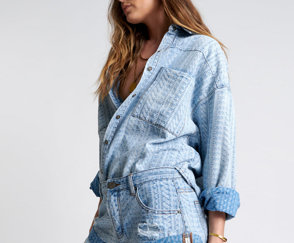 ON REPEAT DENIM DARIA SHACKET