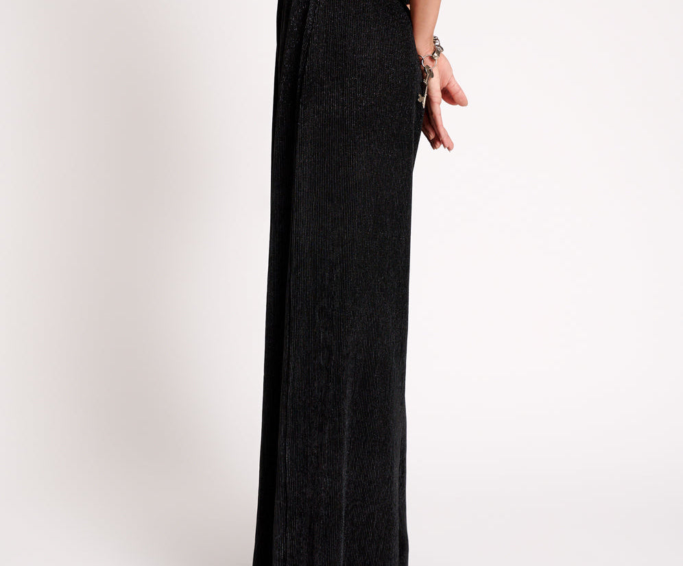 Start Me Up Wide Leg Pants - Black