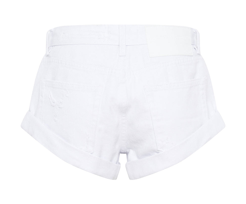 FRESH WHITE BANDITS LOW WAIST DENIM SHORTS