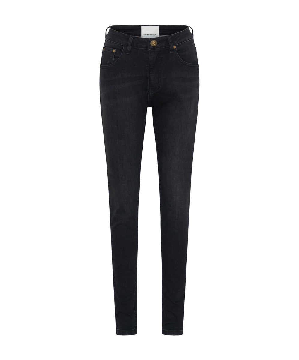 Products Freebirds High Waist Rigid Skinny Denim Jeans - Black Ink