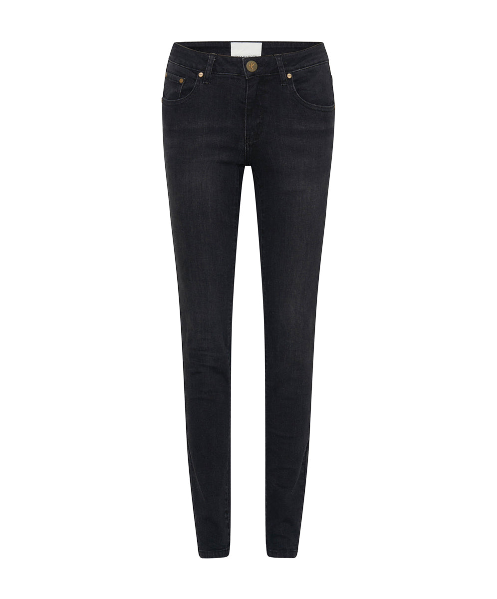 Products Freebirds Ii Low Waist Stretch Skinny Denim Jeans - Black Ink