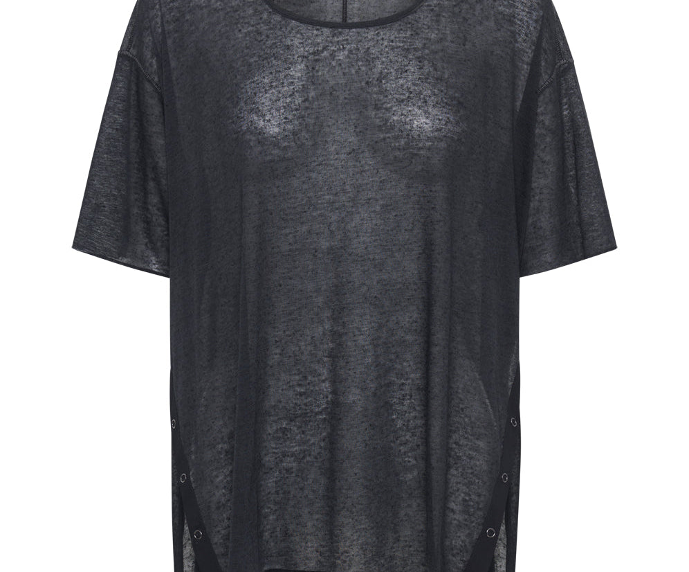 Split Seam Tee - Black
