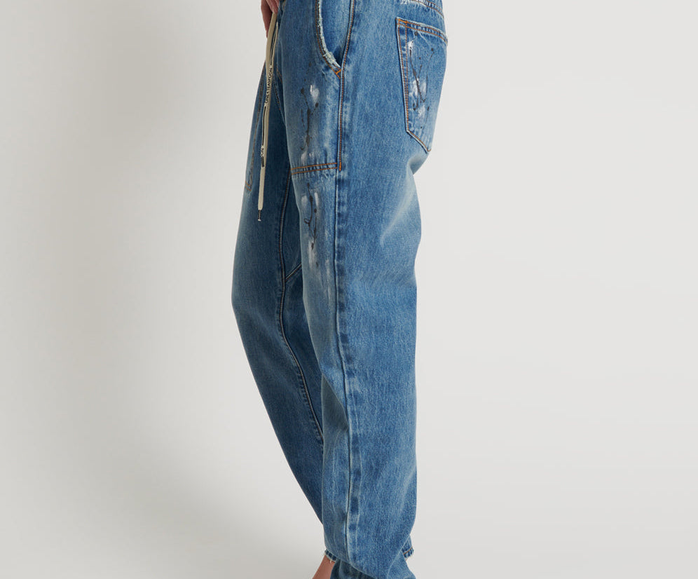 PACIFICA ARTISTE SHABBIES DRAWSTRING BOYFRIEND JEANS