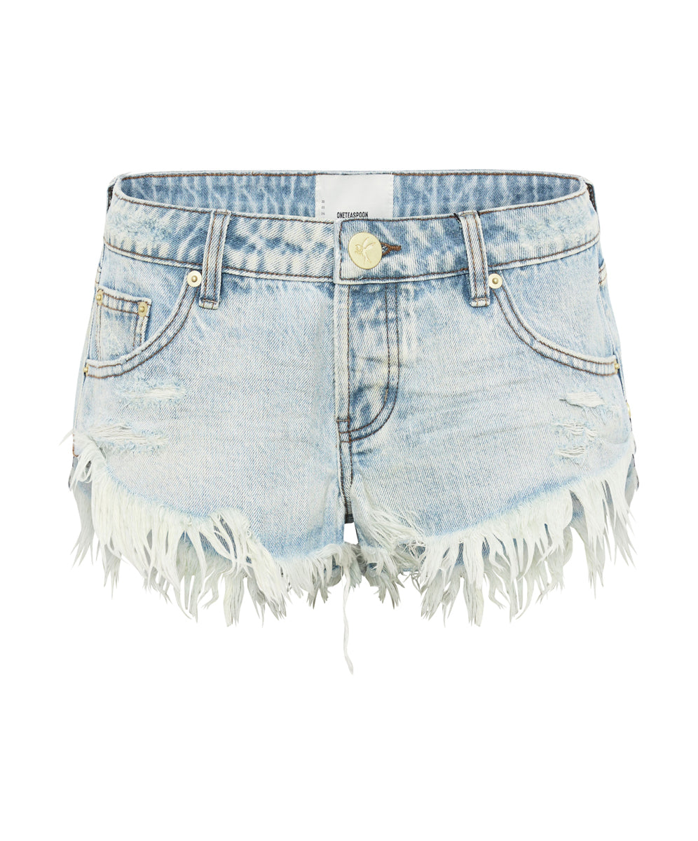 Products KANSAS BLUE DUKES LOW WAIST DENIM SHORT BLUE
