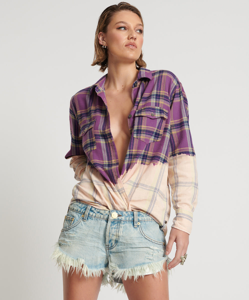 Products KANSAS BLUE DUKES LOW WAIST DENIM SHORT BLUE
