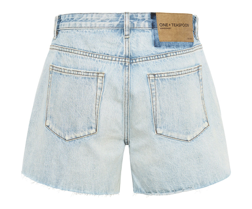 Shakers Low Waist Super Relaxed Denim Shorts | Hendrixe Blue Shakers Low Waist Super Relaxed Denim Shorts | Hendrixe Blue