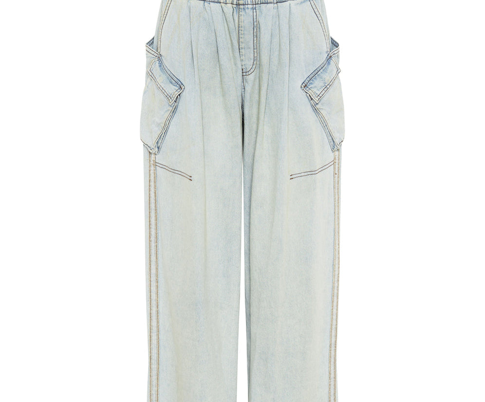 KANSAS BLUE DENIM PARACHUTE PANTS