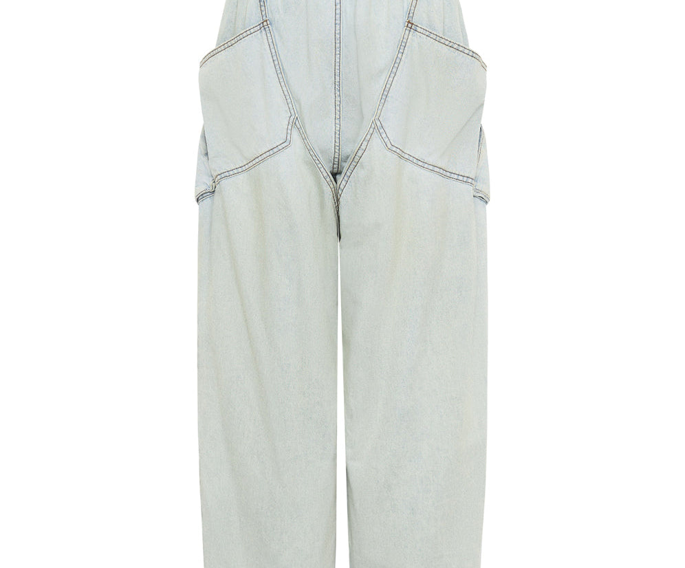 KANSAS BLUE DENIM PARACHUTE PANTS