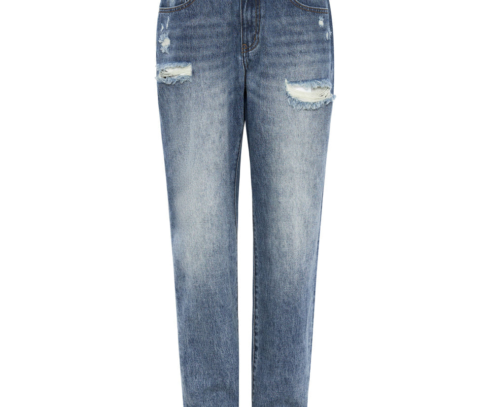 1982S High Waist Balloon Denim Jeans - Blue Love