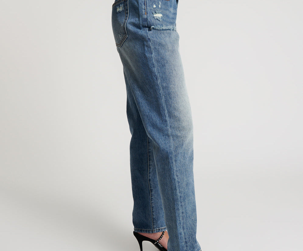 1982S High Waist Balloon Denim Jeans - Blue Love