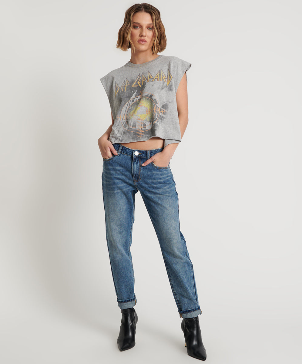 Products BLUE LOVE STIXX LOW WAIST SLIM STRAIGHT LEG JEANS