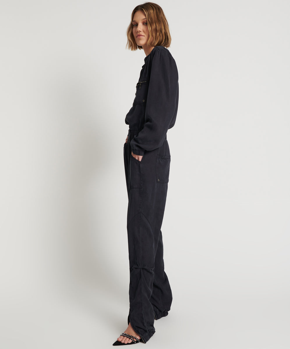 Products CHARCOAL DARK ROMANCE ZIPPED UP JUMPSUIT
