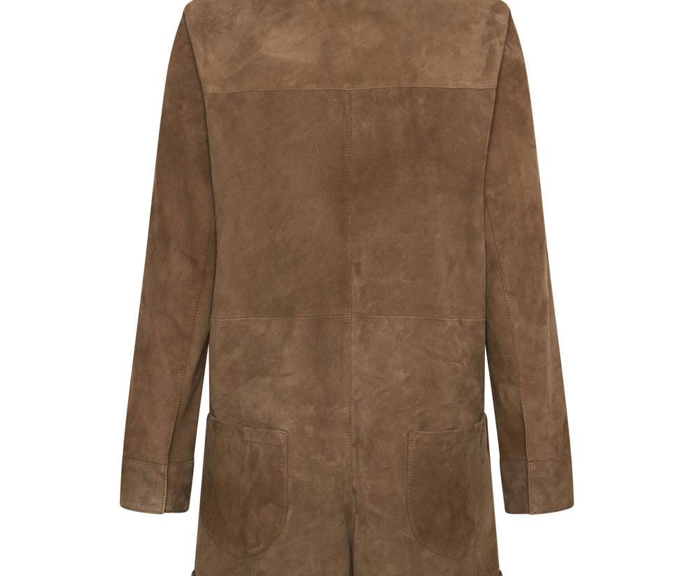 TAN SUEDE PROPHECY JUMPSUIT