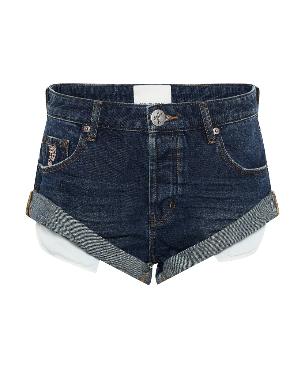 Products Bandits Low Waist Denim Shorts - Royal Blue