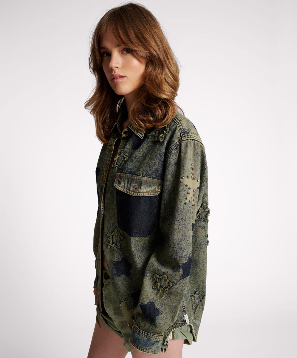 Products Everyday Denim Shirt - Petrol Green