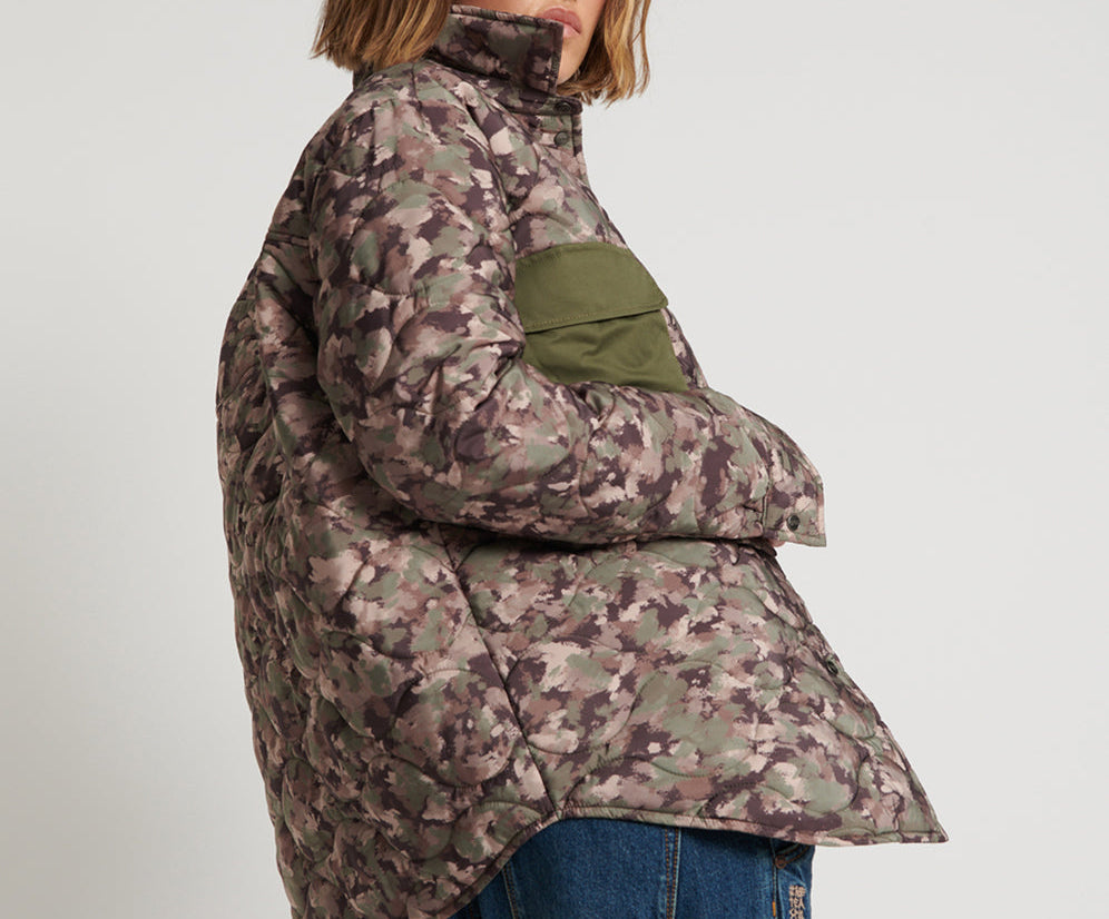 CAMO QUILTED JACKET