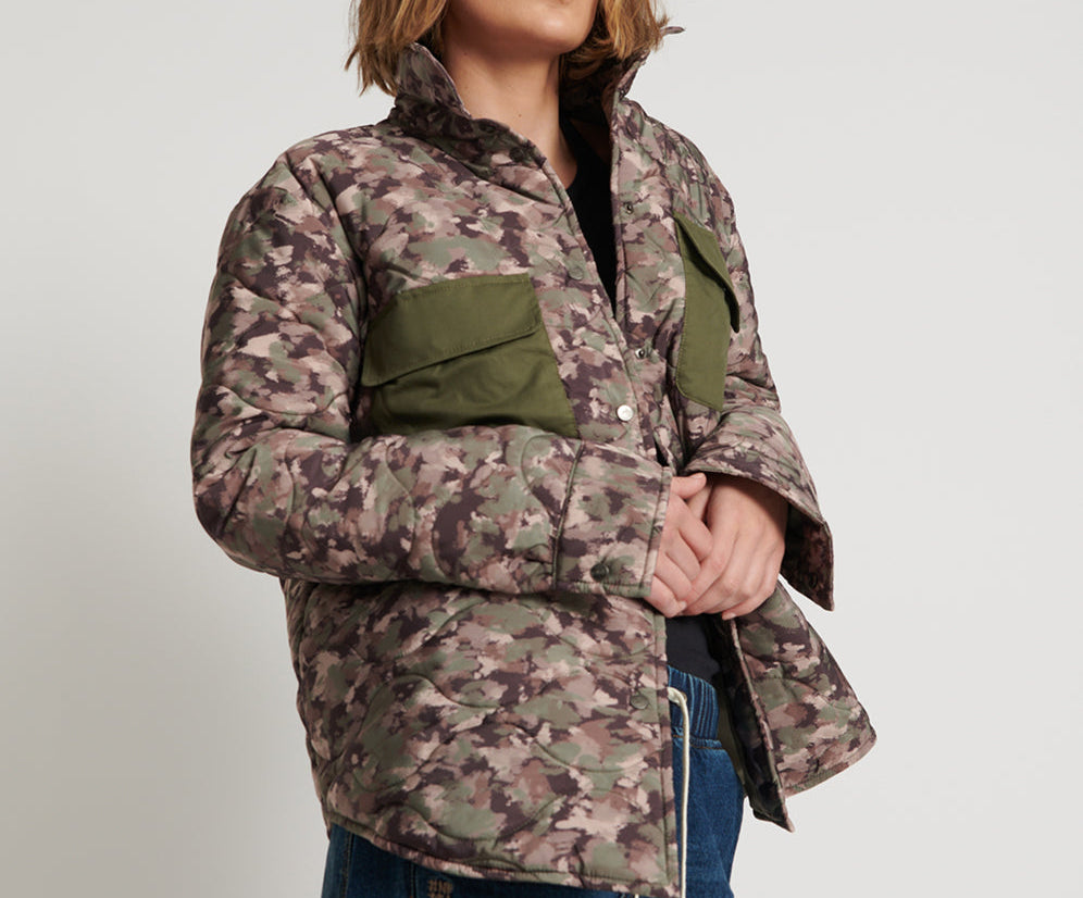 CAMO QUILTED JACKET