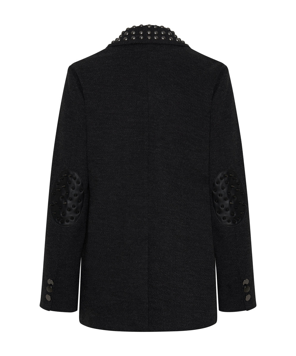 Charcoal Studded Blazer | One Teaspoon