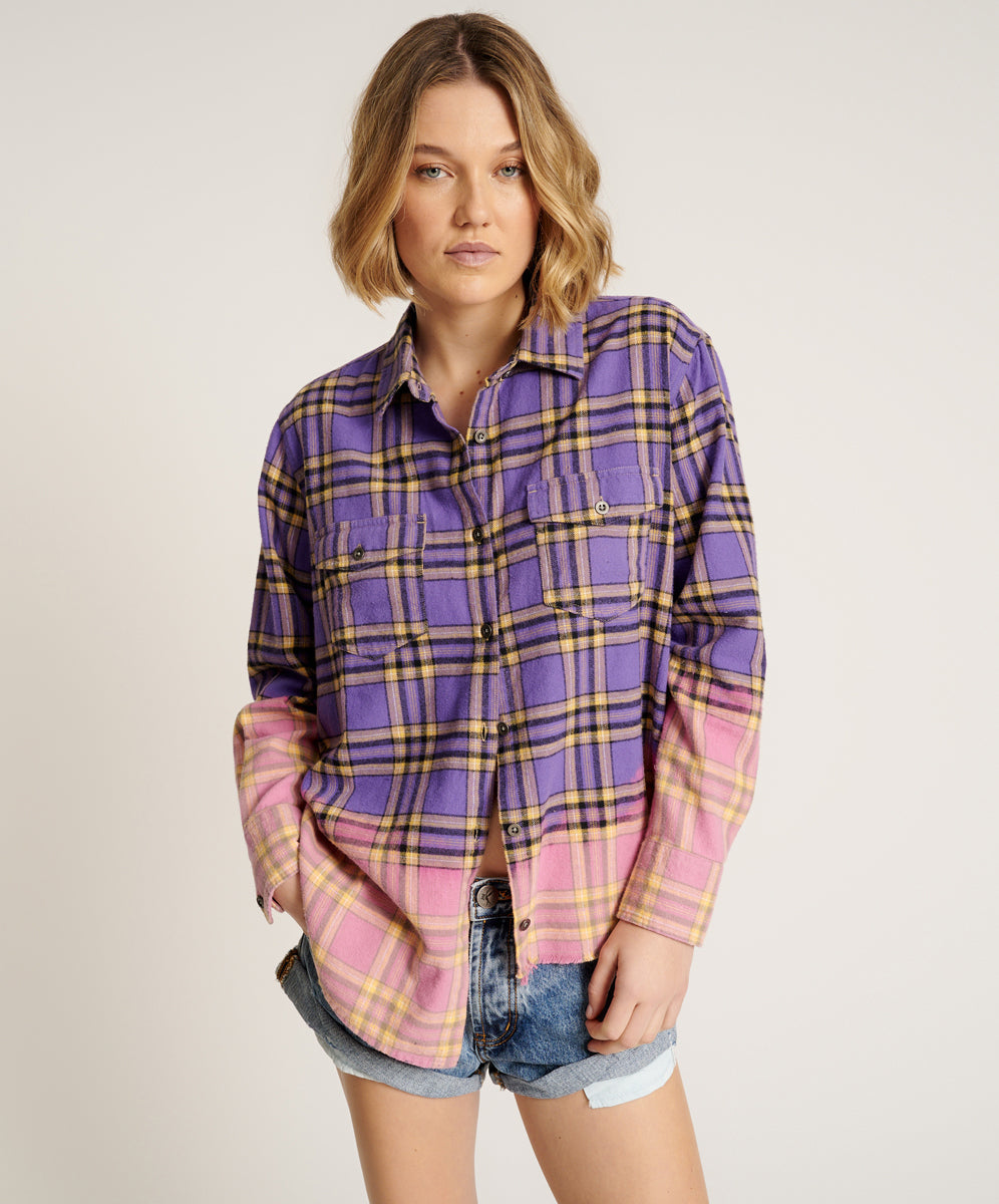 Products DIP DYE FLANNEL LIBERTY SHIRT
