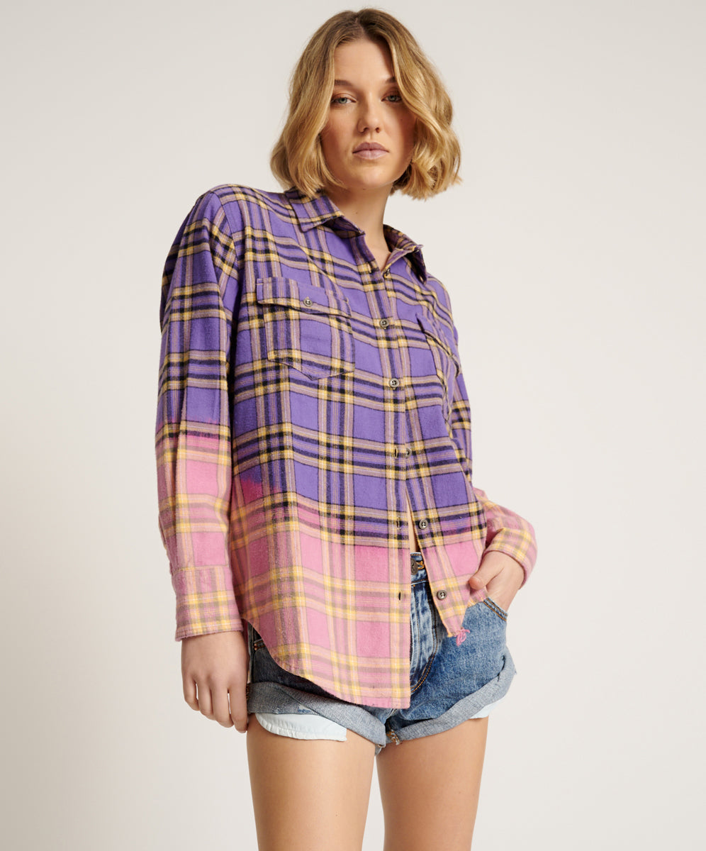 Products DIP DYE FLANNEL LIBERTY SHIRT