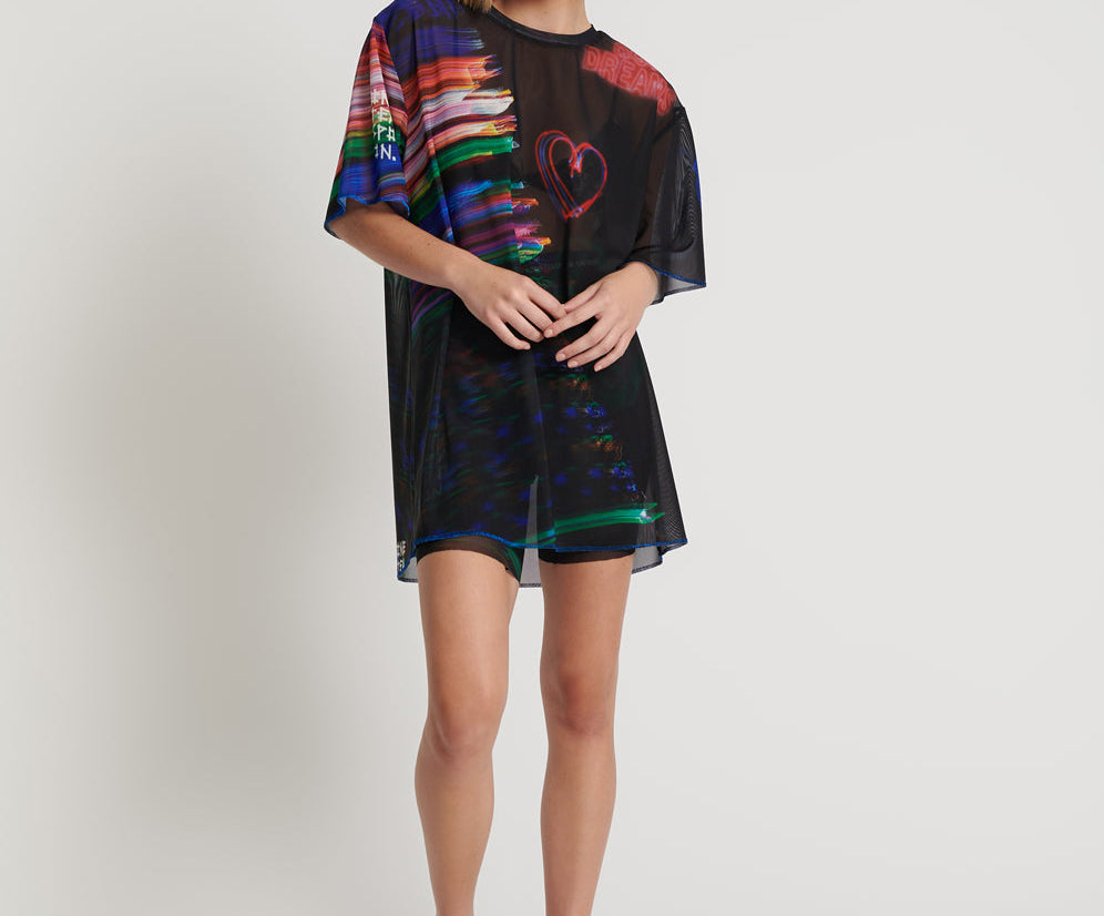 99 CENT DREAMS MESH BIKE SHORT