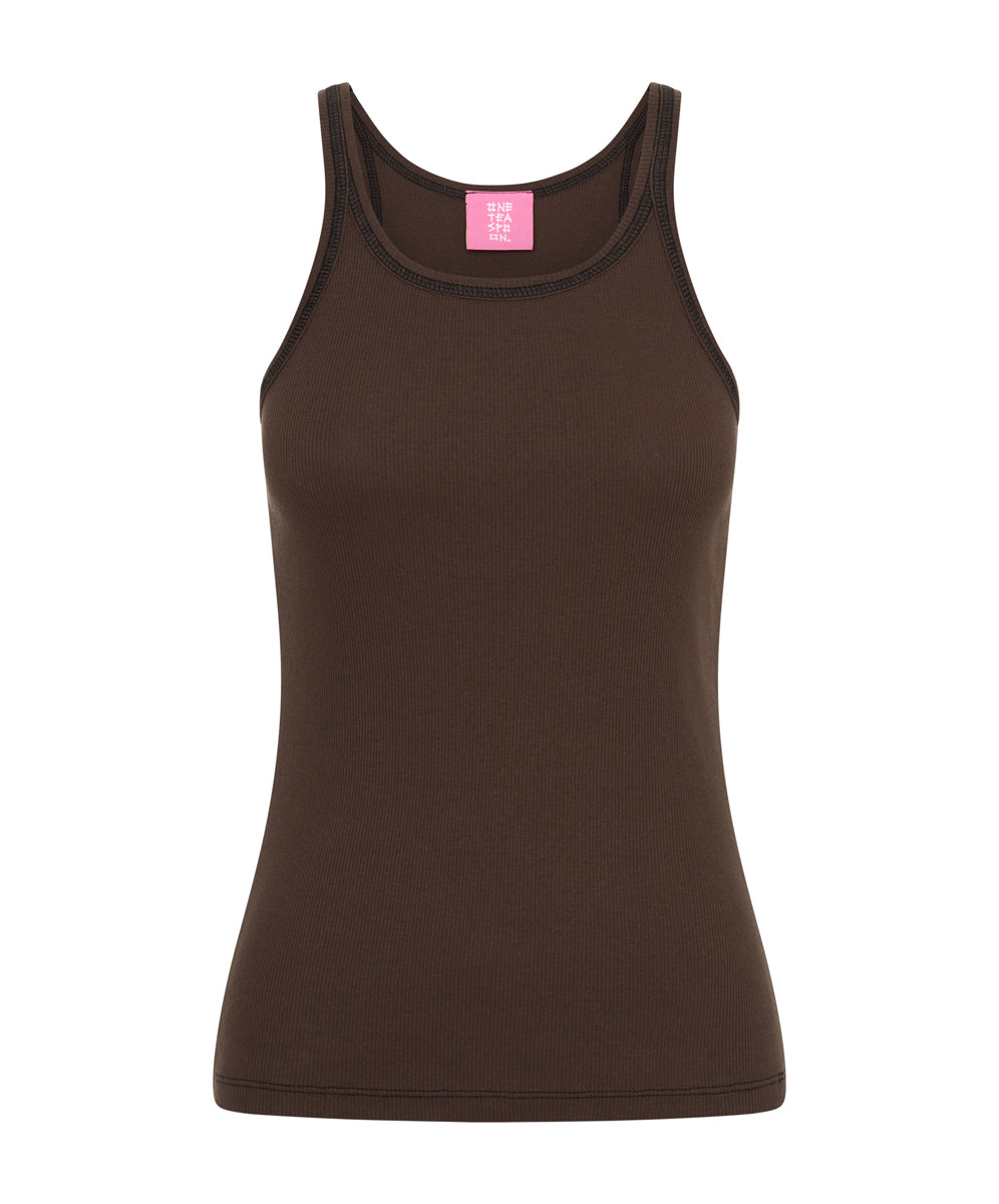 Products COCOA RIBBED TANK TOP