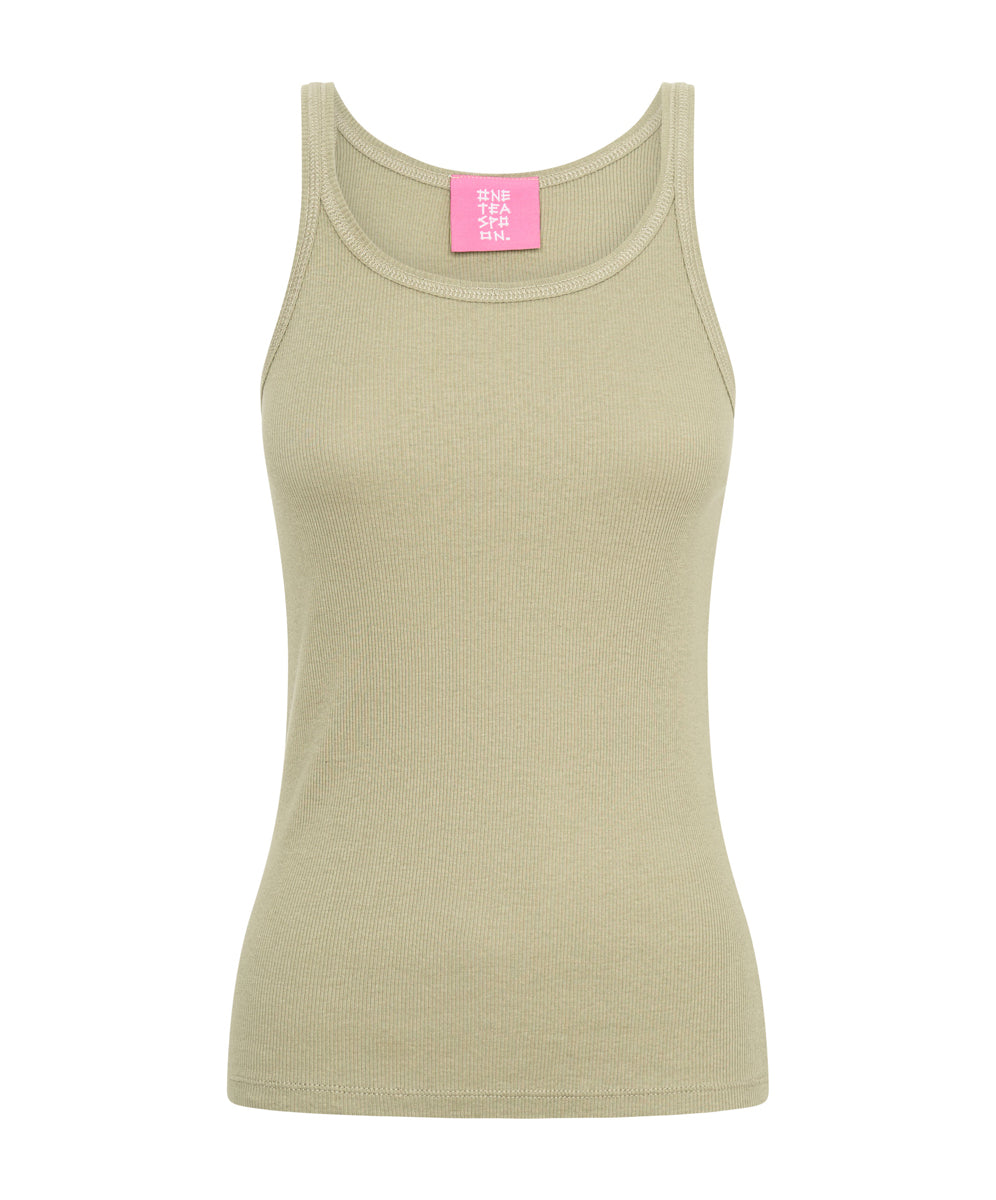 Products Bamboo Logo Singlet - Sage Green