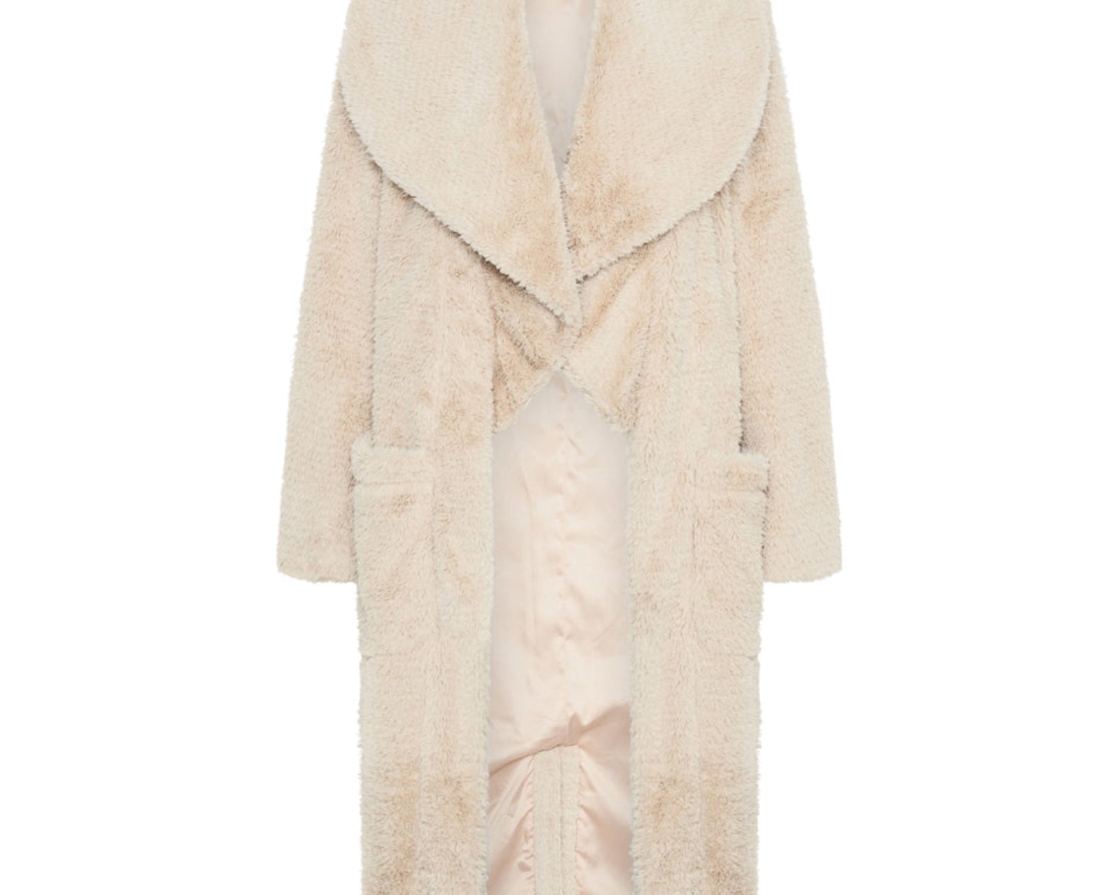 The Wonderland Faux Fur Coat - Cream