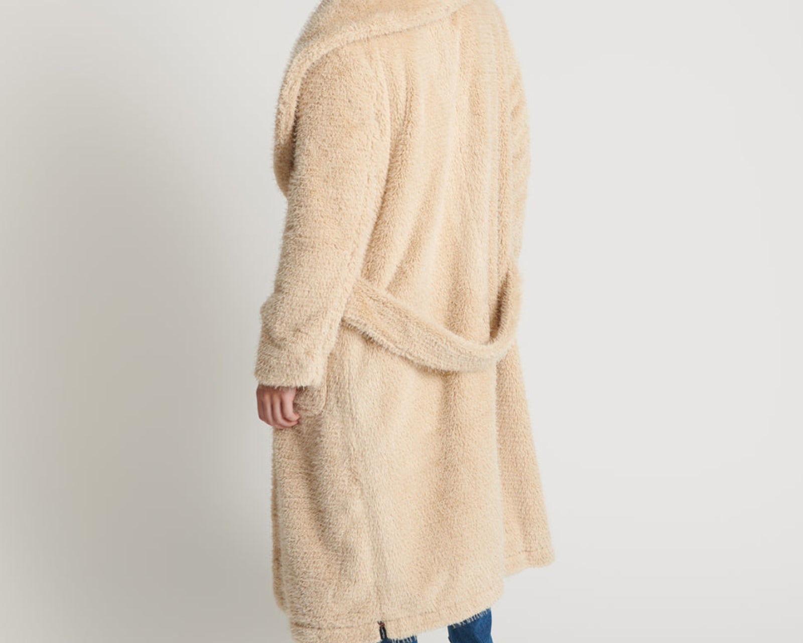 The Wonderland Faux Fur Coat - Cream